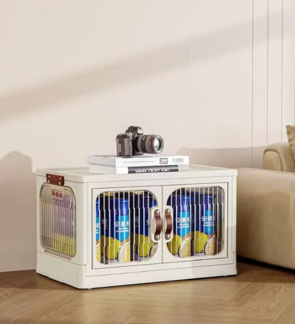 Kit 12 caixas organizadoras dobráveis com rodinhas | Casa & Organização | Plástico PP 6L